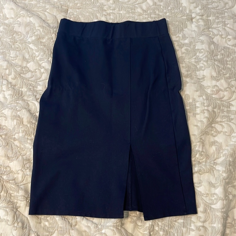 Black pencil skirt